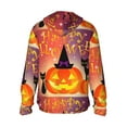 thumbnail image 3 of Kll Halloween Pumpkin Print Men'S Women’s Upf 50+ Sun Protection Outdoor Hoodie Jacket Long Sleeve Fishing Hiking Performance Shirt- Xx-Large, 3 of 8