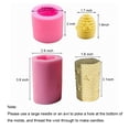 thumbnail image 2 of Fewo Pack de 2 moldes de silicona 3D con forma de panal y abeja para velas, 2 of 7
