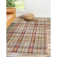 thumbnail image 3 of Unique Loom Deepa Collection Area Rug - Tartan (2' x 3' Rectangle Multi/Blue), 3 of 11