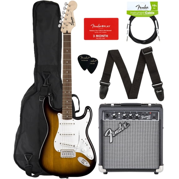 Pre-Owned Fender Squier Stratocaster Pack - Sunburst