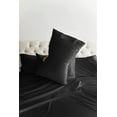 thumbnail image 4 of CGK Linens 6-Piece Breathable and Cooling Sheet Set With Extra Matching Pillowcases - Full Size Bed Sheets Fits 8"-16" Mattresses, Black, 4 of 7
