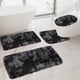 thumbnail image 1 of ¡Ofertas relámpago! Juego de 4 alfombras de baño Boovnll, absorbentes, suaves y afelpadas, con diseño teñido anudado, base antideslizante, secado rápido, lavables a máquina, para baño, cocina,, 1 of 7