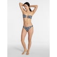 thumbnail image 3 of Time and Tru Women’s Print Bandeau Bikini Top with Beads, Sizes XS-XL, 3 of 6