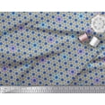 thumbnail image 3 of Soimoi Blue Cotton Cambric Fabric Octagon Art Geometric Printed Fabric 1 Yard 42 Inch Wide, 3 of 3