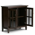 thumbnail image 4 of Atlin Designs 32" Transitional Solid Wood Low Cabinet in Tobacco Brown, 4 of 9