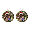 thumbnail image 1 of Adornos navideños Navidad Listado de madera Guirnalda de perro Decoración de árbol de Navidad de madera Wmkox8yii gf8876, 1 of 8