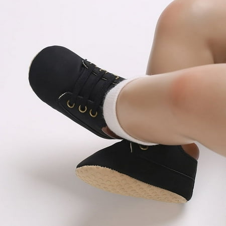 kakina CMSX Infant Baby Girls Boys Canvas Soft Sole Shoes Toddler Slip Newborn Casual Sneaker Boy s Flat Lazy Loafers Walkers Canvas Shoe 4(11)