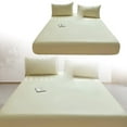 thumbnail image 1 of SIfdSeng Get it Fast Piece Thickened Solid Color Bed Cover Class A Full Solid Color Washed Baby and Grade Bedspread Cover Imitation Pure Bed Sheet Cover for Summer, 1 of 5