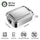 thumbnail image 4 of 2X Lonchera Bento de 28 Oz, Lonchera de Acero Inoxidable para Adolescentes, Lonchera de Metal con 4 Compartimentos Flexibles, Lonchera de 850 Ml, 4 of 5