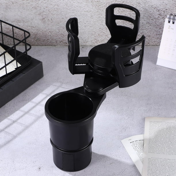 BESTYASH Soporte Para Bebidas Y Snacks Para Auto Color Negro Con Base Ajustable Y Robusto