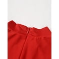thumbnail image 6 of YONGHS Sleeveless Pleated Cheerleading Dress For Women High School Girl Party Cheer Leader Outfit Red M, 6 of 7