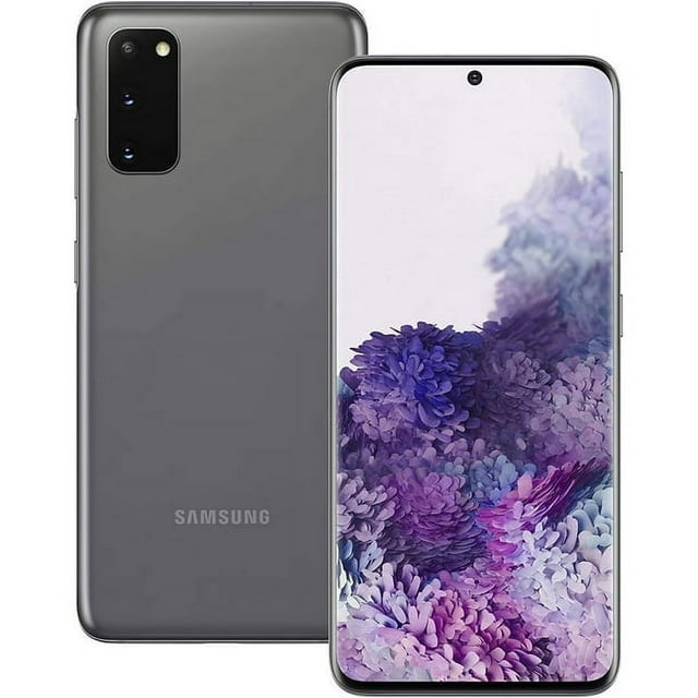 Refurbished Samsung Galaxy S20 5G - 128GB – Cosmic Gray – 64MP Triple Rear & 10MP Front Camera - Fully Unlocked Smartphone - Excellent Condition