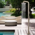 thumbnail image 2 of Freestanding Outdoor Shower with Detachable Shower Head, Deck Mounted Shower Combo Set, 2 of 5