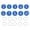 Blue, variant on 10PCS Number Tags 1-10, Number Key Tags Aluminum Numbered Keychain Metal Round with Key Rings for Organizer Field Sales Hangers Clothes Labels ID, Gold