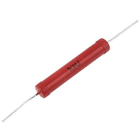 

Red 10M Ohm 5% Tolerance Axial 9mm x 50mm High Voltage Glass Glaze Resistor