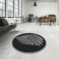 thumbnail image 4 of Ahgly Tapis d'Intérieur Lavable en Machine Carré Gris Cendré Transitionnel, 7 Pieds Carré, 4 of 7