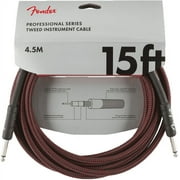 Fender® 15' Professional Series Red Tweed Instrument Cable #0990820064 - 15 ft