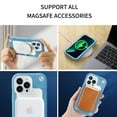 thumbnail image 4 of Heavy Duty Case for iPhone 13 Pro Max, Rugged PC Soft Silicone Shockproof Magnetic Triple-Layers Protective Cover Compatible with MagSafe Wireless Charging Military Grade Lens Protection Case,Blue, 4 of 6
