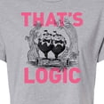 thumbnail image 3 of Alice In Wonderland - That's Logic - Juniors Cropped Cotton Blend T-Shirt, 3 of 5