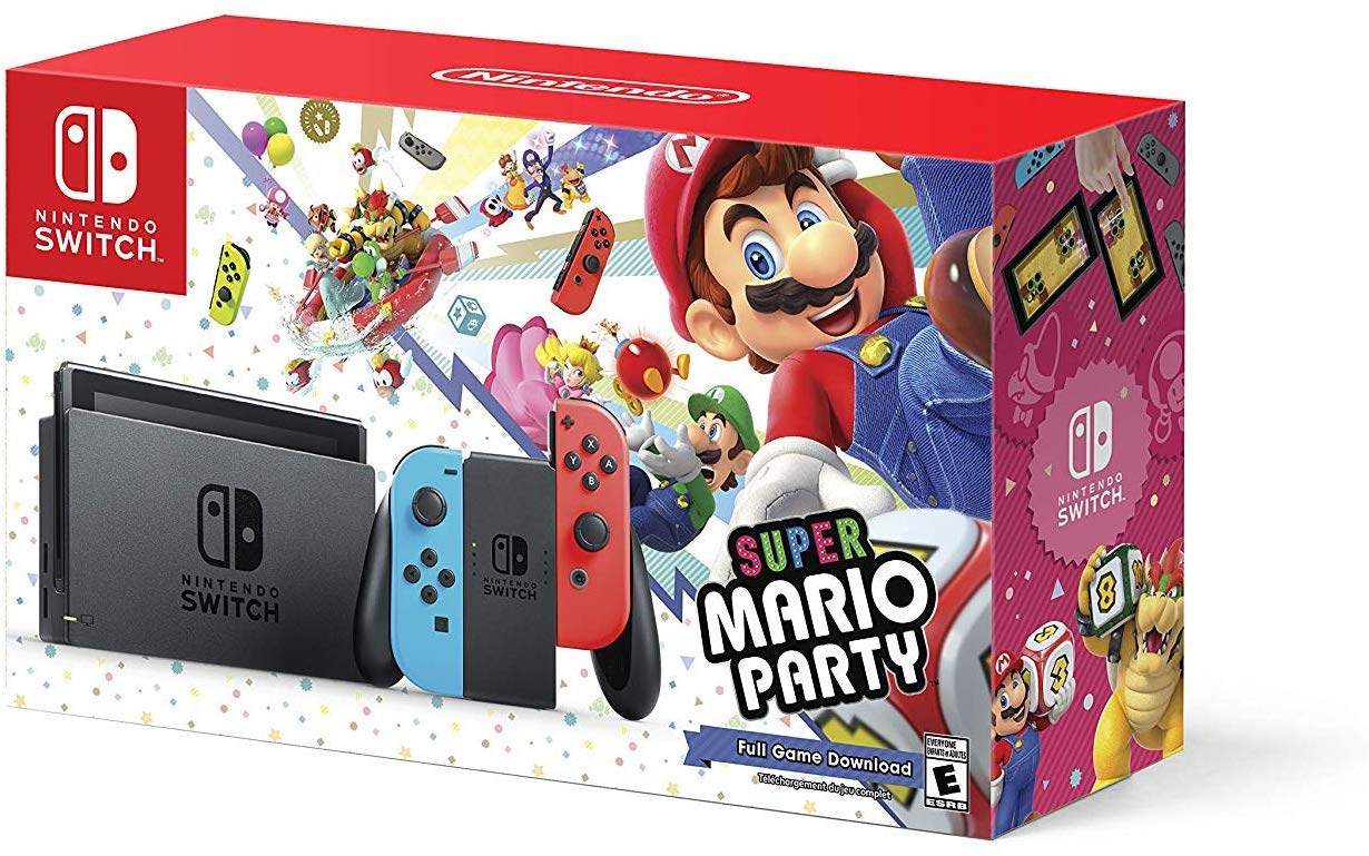 Nintendo Switch w/ Super Mario Party (Full Game Download) - Bundle Edition  