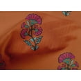 thumbnail image 4 of oneOone Cotton Cambric Rust Brown Fabric Floral Block Sewing Craft Projects Fabric Prints By Yard 56 Inch Wide, 4 of 4