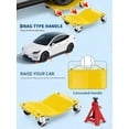 thumbnail image 4 of GARVEE ‎4-Pack Tire Wheel Dolly with Brakes,Vehicle Car Wheels Dollies Movers Skates Car Tire Repair Slide Tools,6000 lbs Capacity,Yellow, 4 of 6