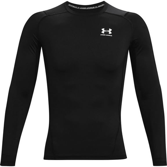 Under Armour Men's Armour HeatGear Compression Long-Sleeve Tee , Black, Medium