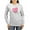Ash Gray, variant on CafePress - Sugar Lips Candy Heart Women's Long Sleeve T Shirt - Women's Long Sleeve Graphic Casual T-Shirt
