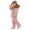 Pink, variant on ATOGUTA Girl's Snowsuit Hoodeed Waterproof Snow-proof Outdoor Sports Daily Winter Warm Ski Set Blue