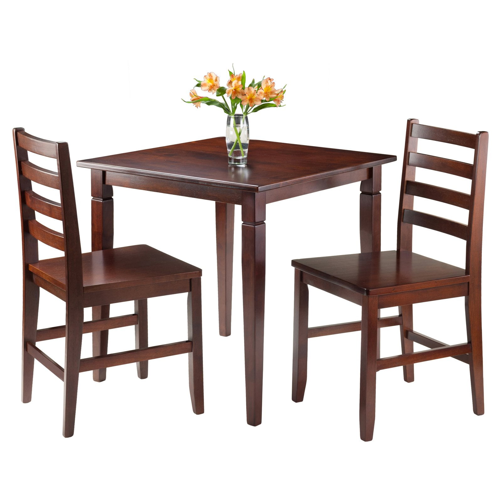 Kingsgate 3 Pc Dinning Table With 2 Hamilton Ladder Back Chairs