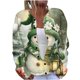 thumbnail image 2 of Chaqueta y abrigo informal de manga larga sin capucha para mujer, cárdigan de punto con estampado navideño informal, chaqueta abotonada, abrigo, blusa de poliéster para mujer, 2 of 5