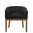 thumbnail image 4 of Hassch Linen Fabric Upholstered Chair, Modern Dining Chair, Farmhouse Kitchen, Armchair for Home Office, Black, 4 of 8