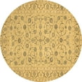 thumbnail image 1 of Ahgly Company Indoor Round Persian Brown Traditional Area Rugs, 3' Round, 1 of 4