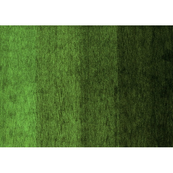 Ahgly Company Indoor Rectangle Abstract Green Modern Area Rugs, 7' x 10'