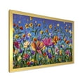 thumbnail image 2 of Designart 'Wildflowers and Daisies In Summer Garden Field I' Traditional Framed Art Print, 2 of 4