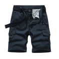 thumbnail image 2 of Mens Camo Cargo Shorts Wild Outdoor - Cotton Relaxed Fit Utility Multi-Pocket Shorts Design for Outdoor Wild Activities and Casual Daily Wear Blue L, 2 of 5