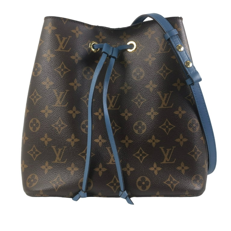 Pre Owned Authenticated Louis Vuitton Monogram Neonoe MM Canvas Brown Bucket Bag DrawstringBag Unisex Good Walmart