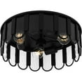 thumbnail image 7 of Quoizel Vera 3-Light Matte Black Flush Mount, 7 of 7