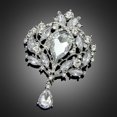 thumbnail image 3 of Xinyolin Brooch Gorgeous Luxury Flower Pattern Flower Shape Shawl Clip, for Party, 3 of 8