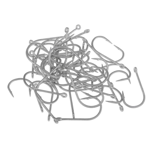30pcs anzuelo de pesca cebo Jig señuelo de material acero al carbono dispositivo de accesorios de pesca 3-0