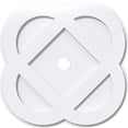 thumbnail image 1 of Ekena Millwork CMP30CE-03000 30 Po OD x 3 Po ID Carré Charlotte Architecture PVC Contemporain Médaillon de Plafond, 1 of 1