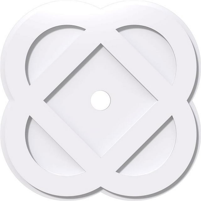 Ekena Millwork CMP30CE-03000 30 Po OD x 3 Po ID Carré Charlotte Architecture PVC Contemporain Médaillon de Plafond