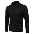thumbnail image 3 of jsaierl Mens Sweater Knit Mock Neck Casual Slim Top Long Sleeve Fall and Winter Warm Pullover Sweater Shirt, 3 of 8