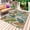 Gray, variant on Pink Leopard Outdoor Rug for Patio/Deck/Porch, Non-Slip Large Area Rug 4 x 6 Ft, Summer Botanical Tropical Leaves Indoor Outdoor Rugs Washable Area Rugs, Reversible Camping Rug Carpet Runner