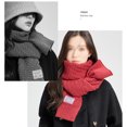 thumbnail image 5 of Bufanda cálida de otoño e invierno, bufanda cálida de color puro para el cuello de invierno, 5 of 5