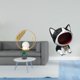 thumbnail image 2 of Escultura de gato con bola de cristal, figura de metal, adorno de escritorio, estatua, soporte, arte, artesanía, entrada, llavero, dulcero, centro de, 2 of 8