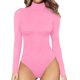 thumbnail image 1 of Gibobby Monos de Moda Mono de manga larga con cuello redondo y cuello redondo para mujer, mono Sexy con camisa de fondo(Rosa， S), 1 of 4
