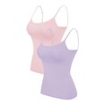 thumbnail image 1 of 2PC Camisole Women's Chest Pad With Four Seasons Plus Size Modal Outer Wearing Base Beauty Back Top, 1 of 5