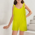 thumbnail image 4 of TBWNWG Girls Jumper,Girls' Solid Colored Short Overalls,Size 11-12 Years, 4 of 9