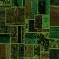 thumbnail image 1 of Ahgly Company Indoor Square Patchwork Green Transitional Area Rugs, 4' Square, 1 of 4